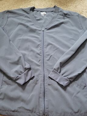 Scrubaid Charcoal Gray Scrub Jacket